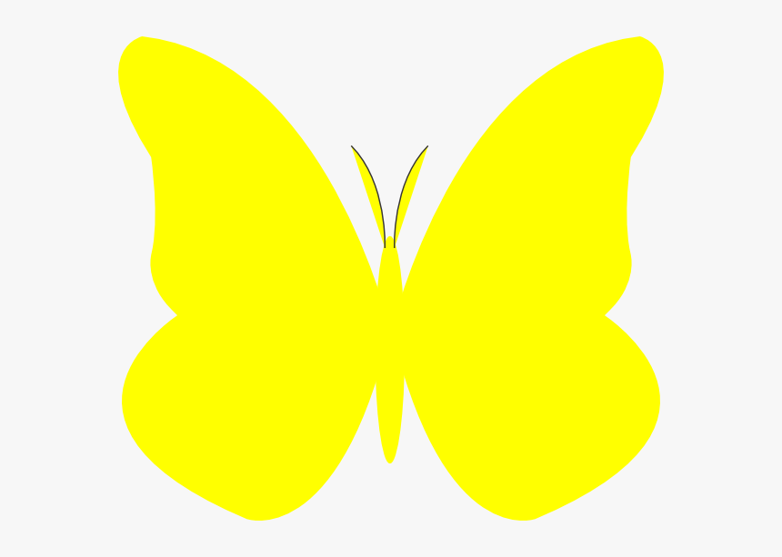 Yellow Butterfly Clip Art, HD Png Download, Free Download