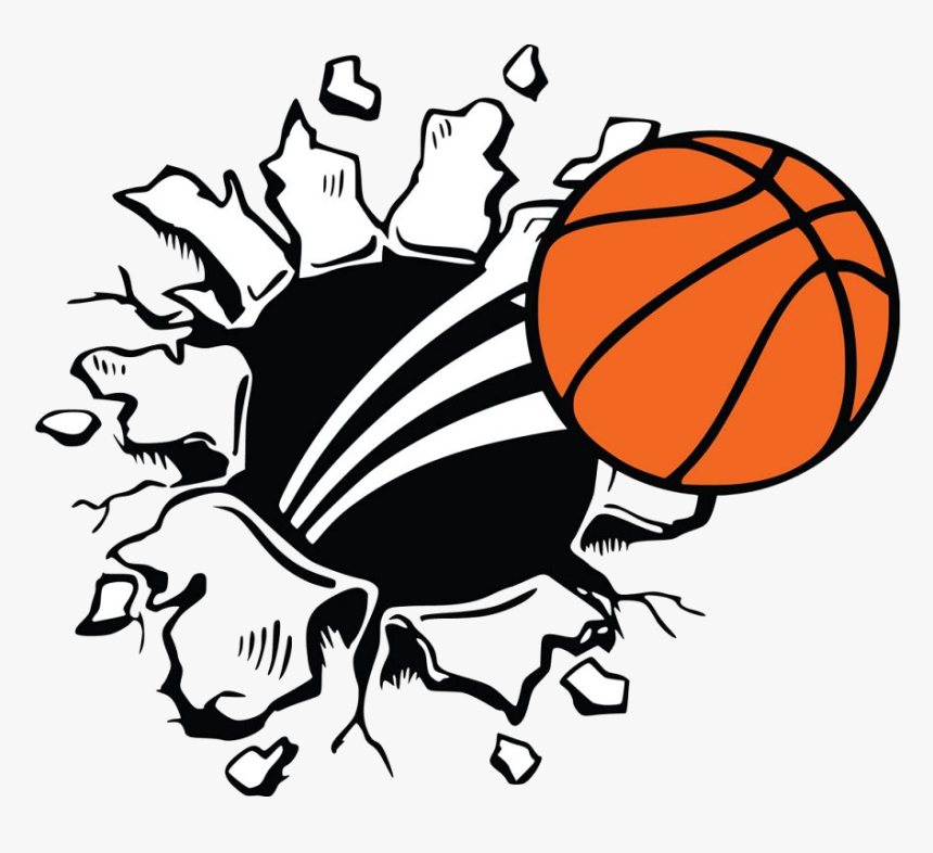 Basketball Clipart Vector Example Image Transparent - Bear Busting Through Wall, HD Png Download, Free Download
