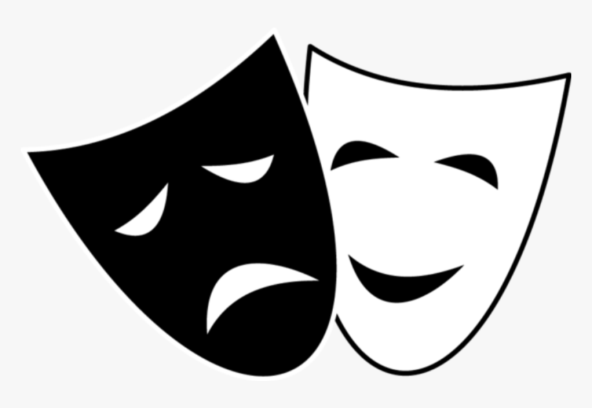 Drama Theatre Comedy Tragedy Mask - Theater Mask Clipart, HD Png Download, Free Download