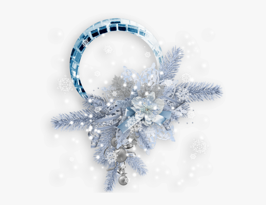 Cadre Hiver, Cluster / Winter Frame Png / Cornice Inverno - Wreath, Transparent Png, Free Download