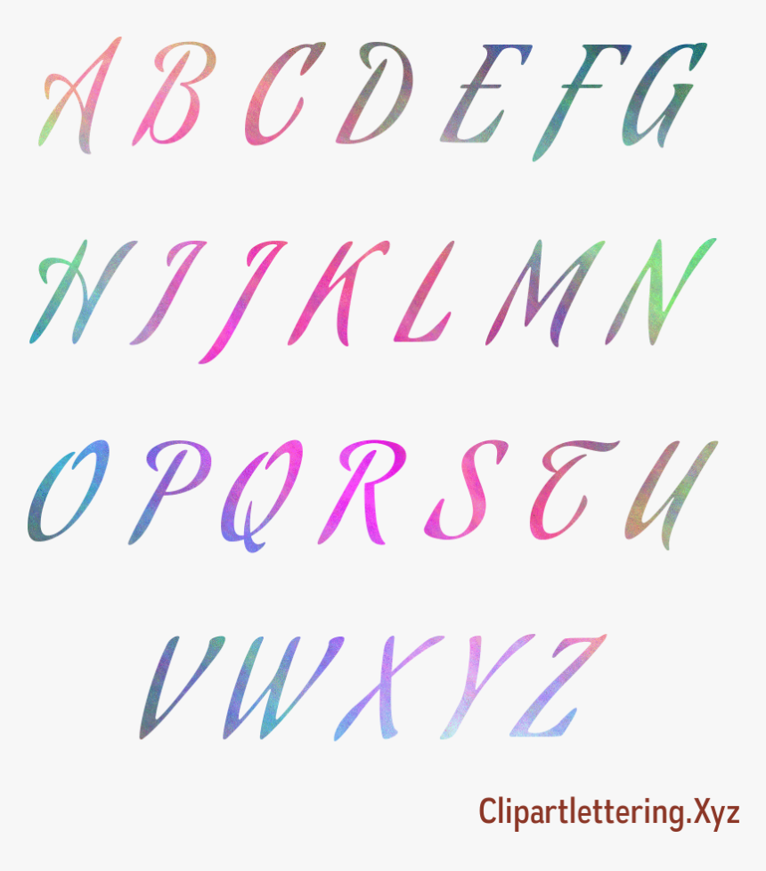 Letters Picture Transparent - Fancy Letters Clip Art, HD Png Download, Free Download