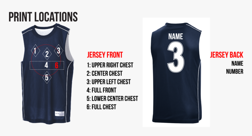 Sports Jersey Number Placement, HD Png Download, Free Download