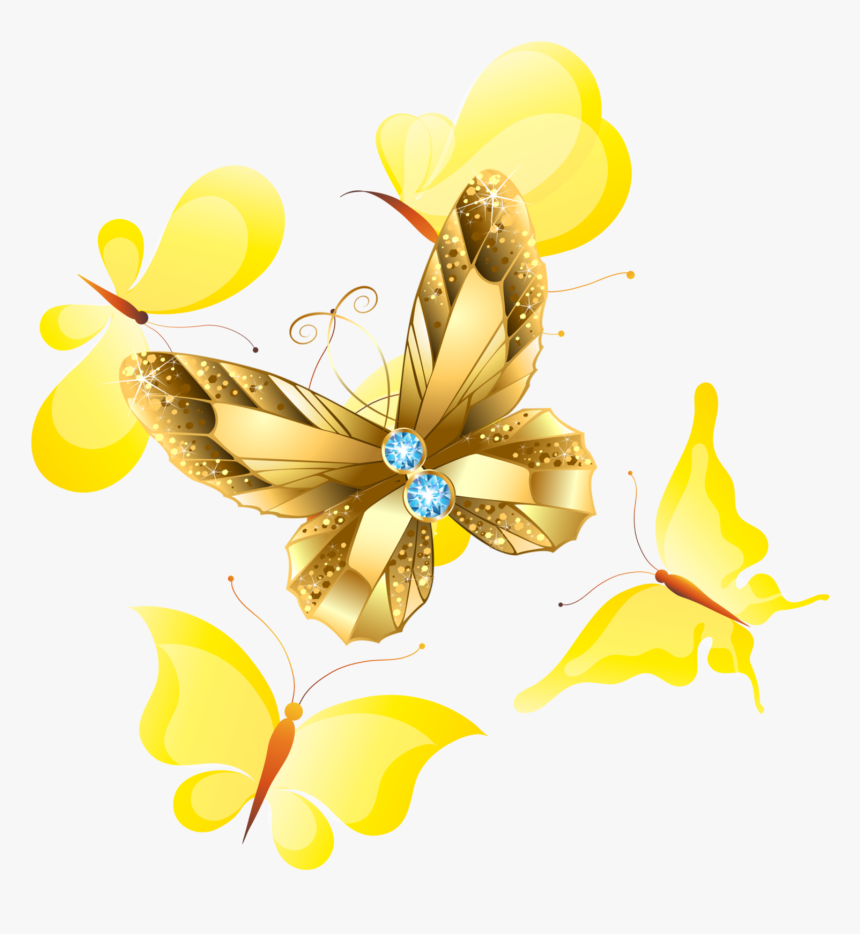 #mq #yellow #butterfly #butterflys #gild - Swallowtail Butterfly, HD Png Download, Free Download