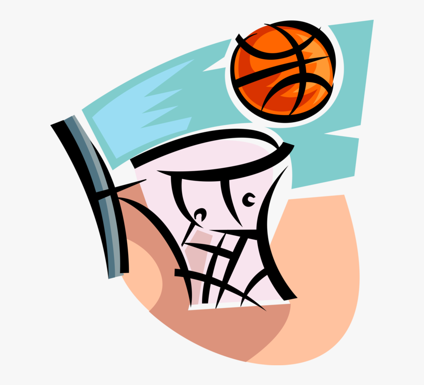 Vector Illustration Of Sport Of Basketball Hoop Net, HD Png Download, Free Download