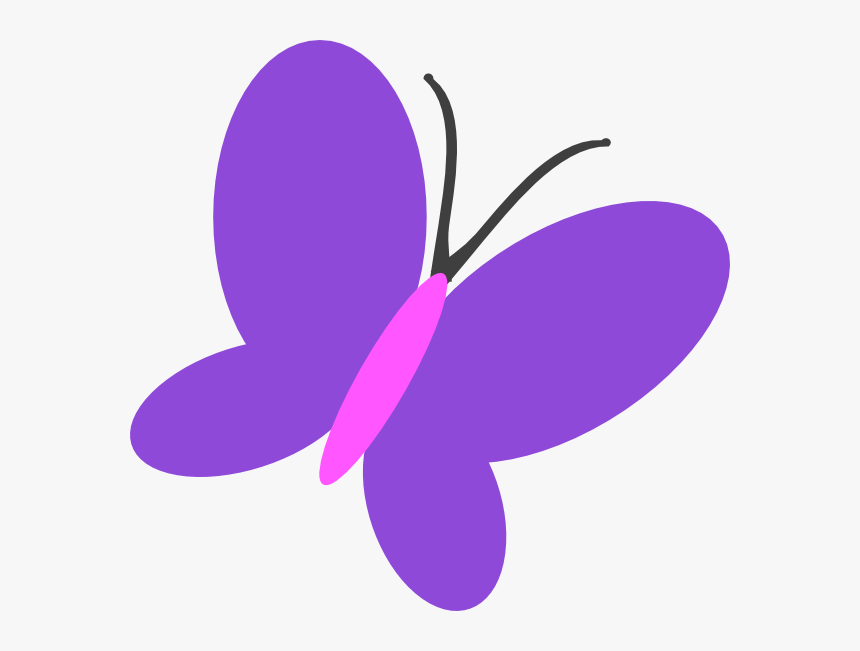 Free Purple Butterfly Cliparts - Clipart Purple Butterfly, HD Png Download, Free Download