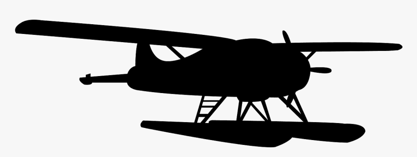 Seaplane Silhouette Png, Transparent Png, Free Download