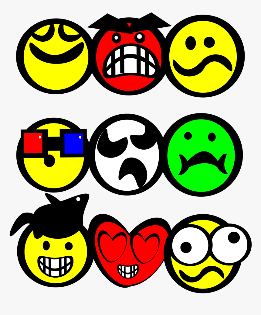 Faces Smiles Svg Clip Arts - Gambar Kartun Smiley, HD Png Download, Free Download