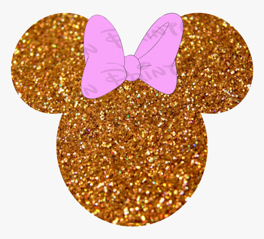 Glitter Mickey Mouse Head, HD Png Download, Free Download