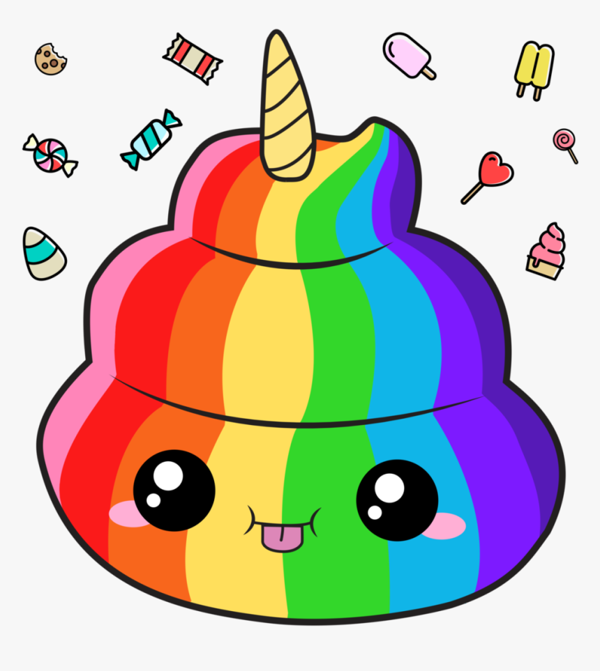 Rainbow Unicorn Poop Gif , Transparent Cartoons - Rainbow Unicorn Poop Emoji, HD Png Download, Free Download