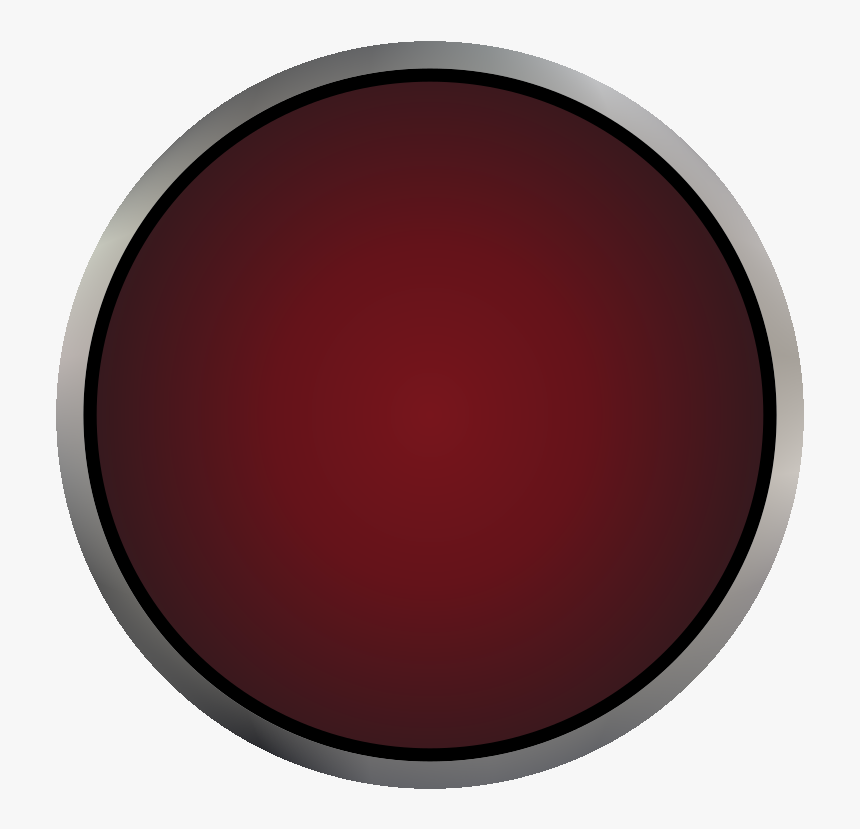 Industrial Push Button Red - Black Red Circle Transparent, HD Png Download, Free Download