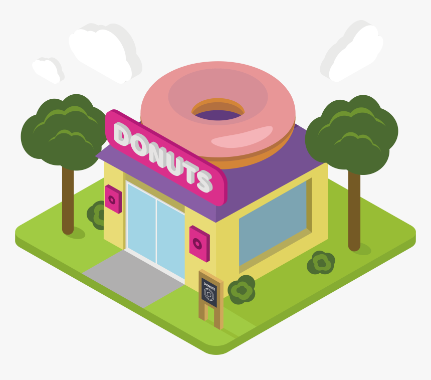 Shop Clipart Donut Shop - Donut Shop Png, Transparent Png, Free Download