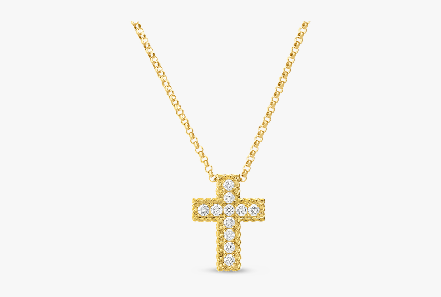 Roberto Coin Diamond Cross Necklace - Diamond Chain Transparent Background, HD Png Download, Free Download