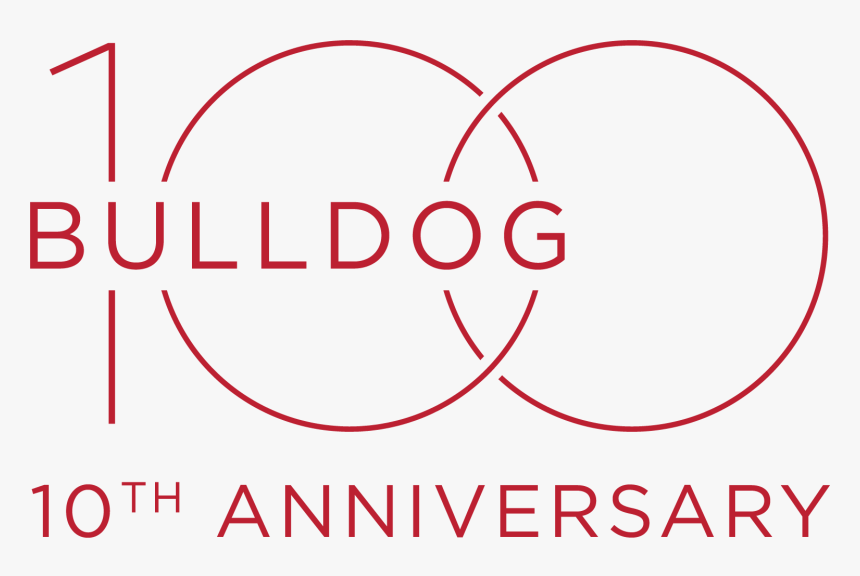 Bulldog 100 10th Anniversary Logo - 10 Year Anniversary Email Signatures, HD Png Download, Free Download