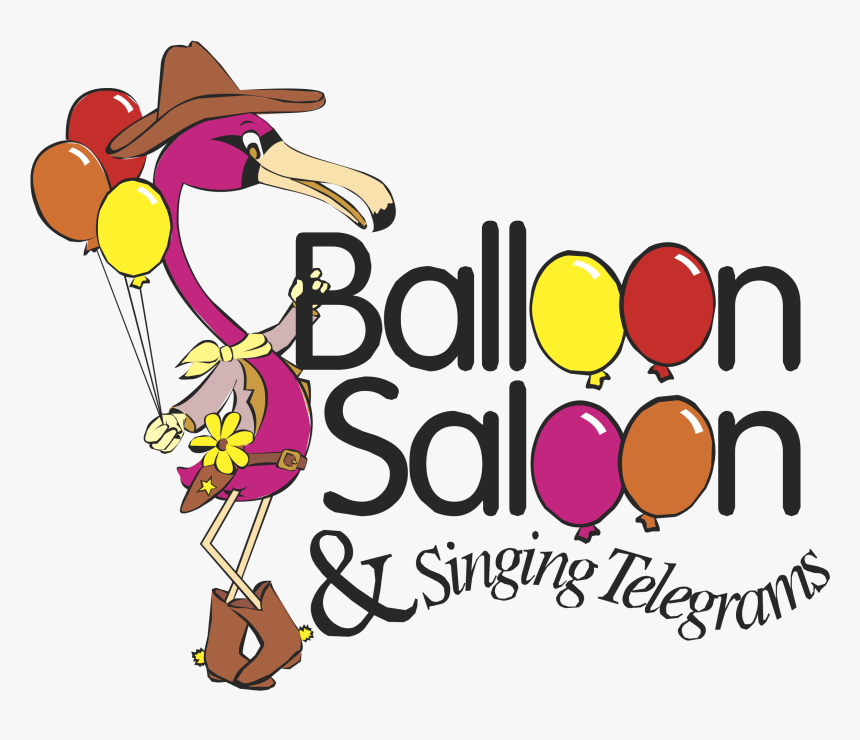 Balloon Saloon & Singing Telegrams Logo Png Transparent - Balloon, Png Download, Free Download