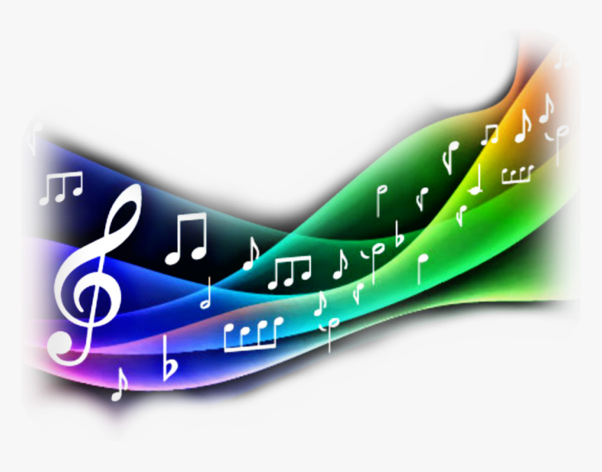 #music Notes #music #notes #rainbow #colorful - Musical Notes In Color, HD Png Download, Free Download