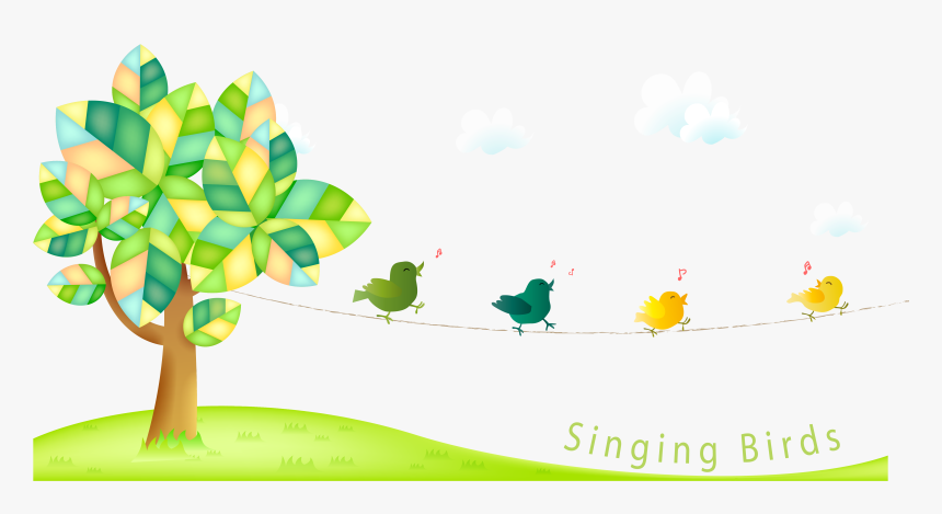 Bird Singing Cartoon Clip Art Birds In - Summer Camp Activities In Bangalore, HD Png Download, Free Download