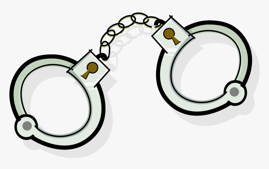 Clip Art Handcuffs Physical Restraint Image - Algemas Png, Transparent Png, Free Download