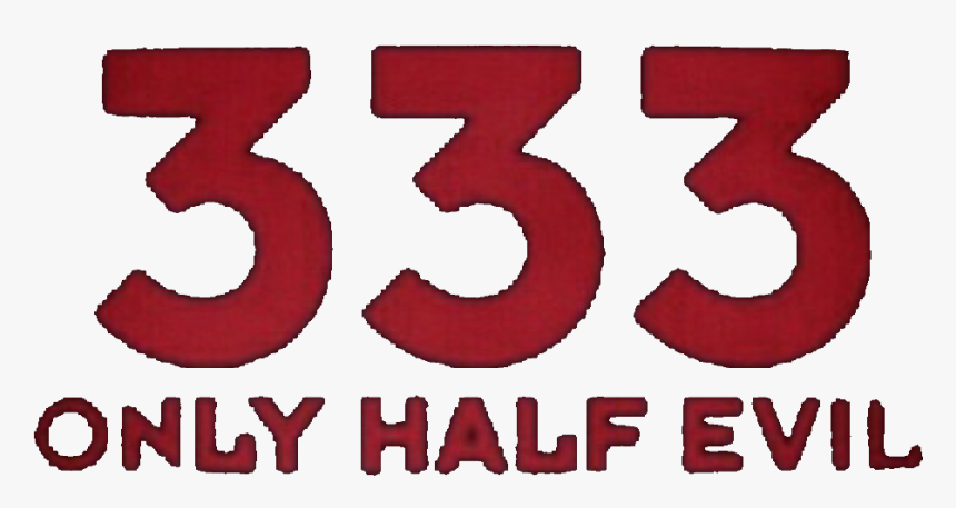 #666 #333 #3 #6 #six #three #evil #black #grunge #emo - 333 Only Half Evil, HD Png Download, Free Download