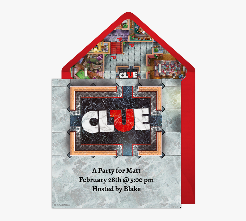 Clue Party Invitation, HD Png Download, Free Download