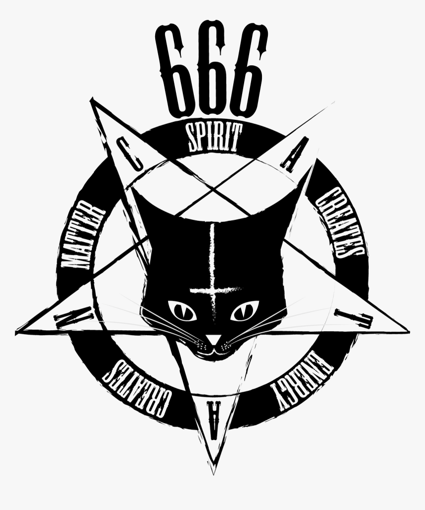 Satanic Cat 666, HD Png Download, Free Download