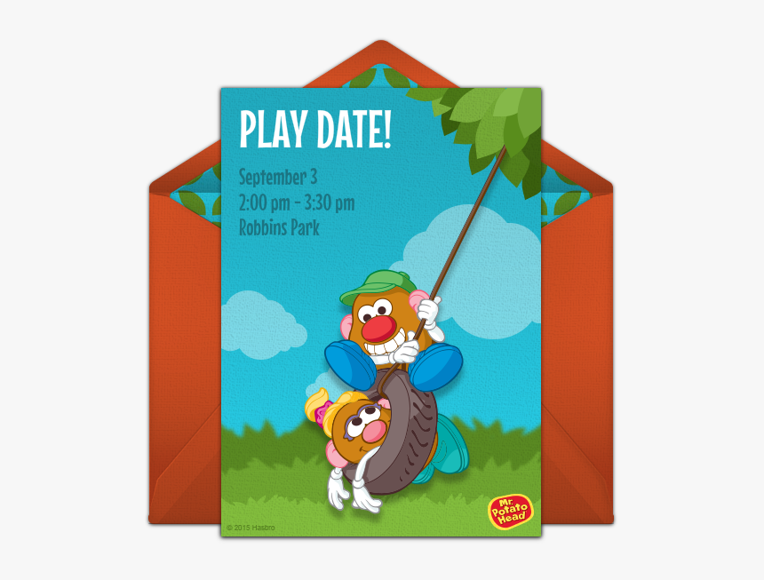 Mr Potato Head Invitation, HD Png Download, Free Download