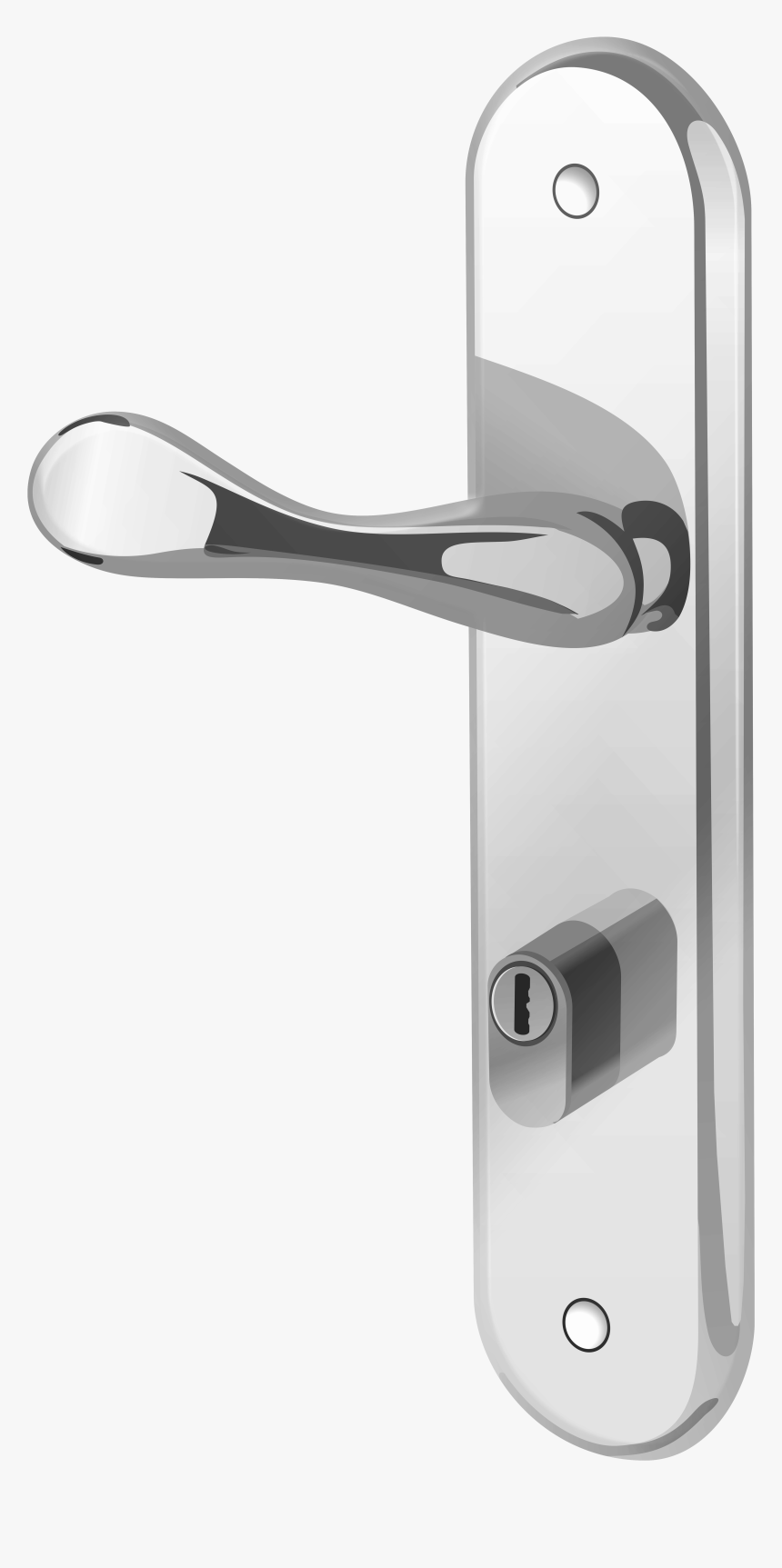 Silver Door Handle Png Clip Art, Transparent Png, Free Download