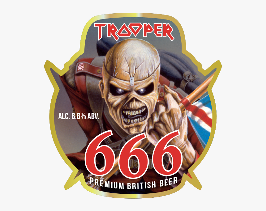 Iron Maiden Release 666 Beer To Celebrate Selling - Iron Maiden Beer Trooper 666, HD Png Download, Free Download