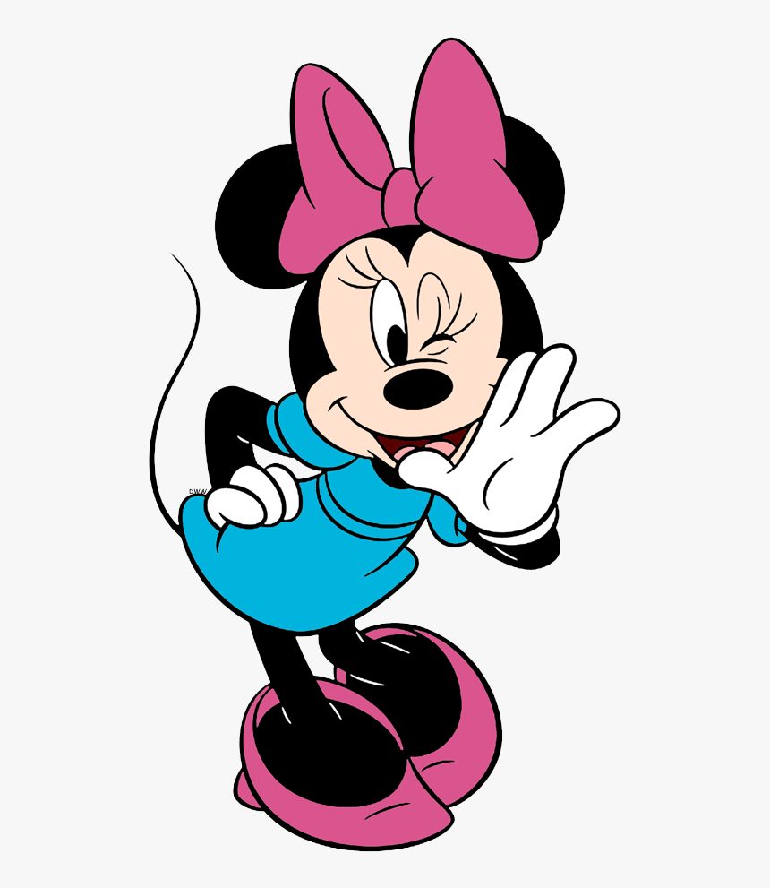 Transparent Minnie Pink Png - Cartoon Minnie Mouse Blue Dress, Png Download, Free Download