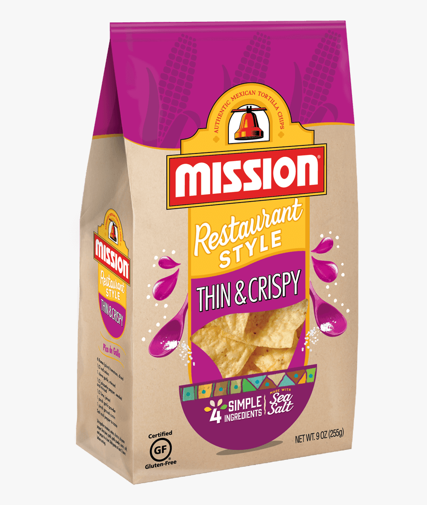 Mission Tortilla Chips Thin And Crispy, HD Png Download, Free Download