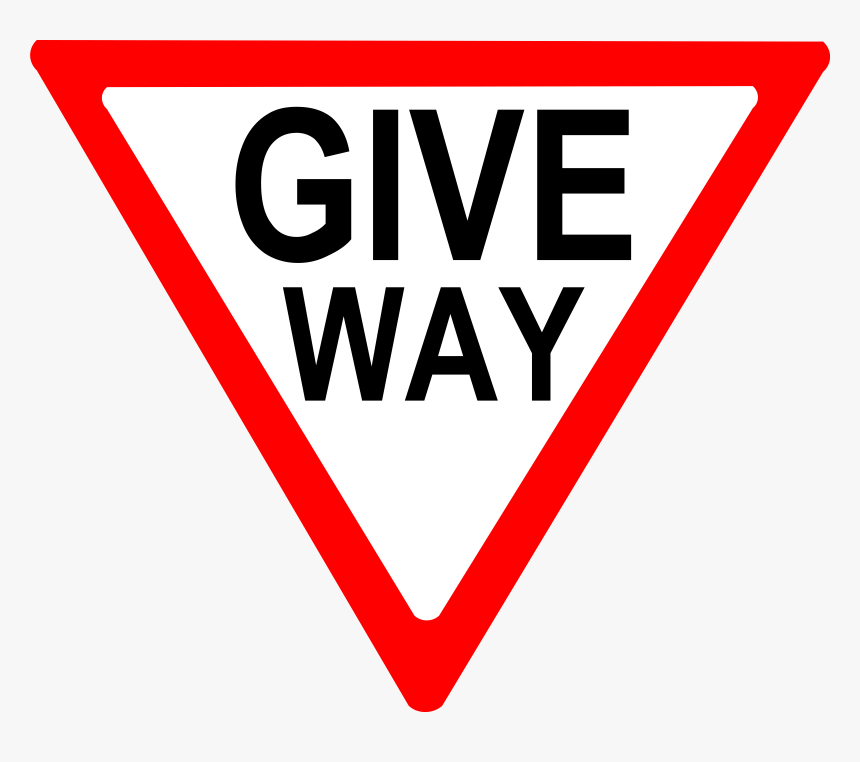 Give Way Sign Clip Arts - Give Way Sign Clip Art, HD Png Download, Free Download