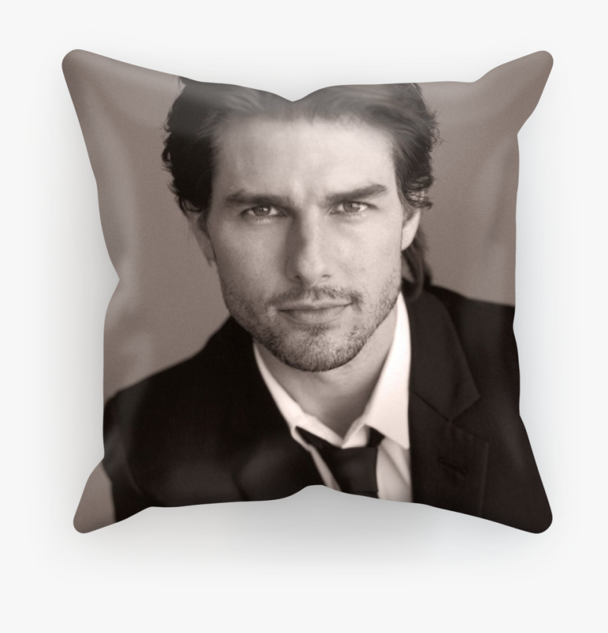 Tom Cruise In Black And White ﻿sublimation Cushion - Zac Efron Vs Tom Cruise, HD Png Download, Free Download