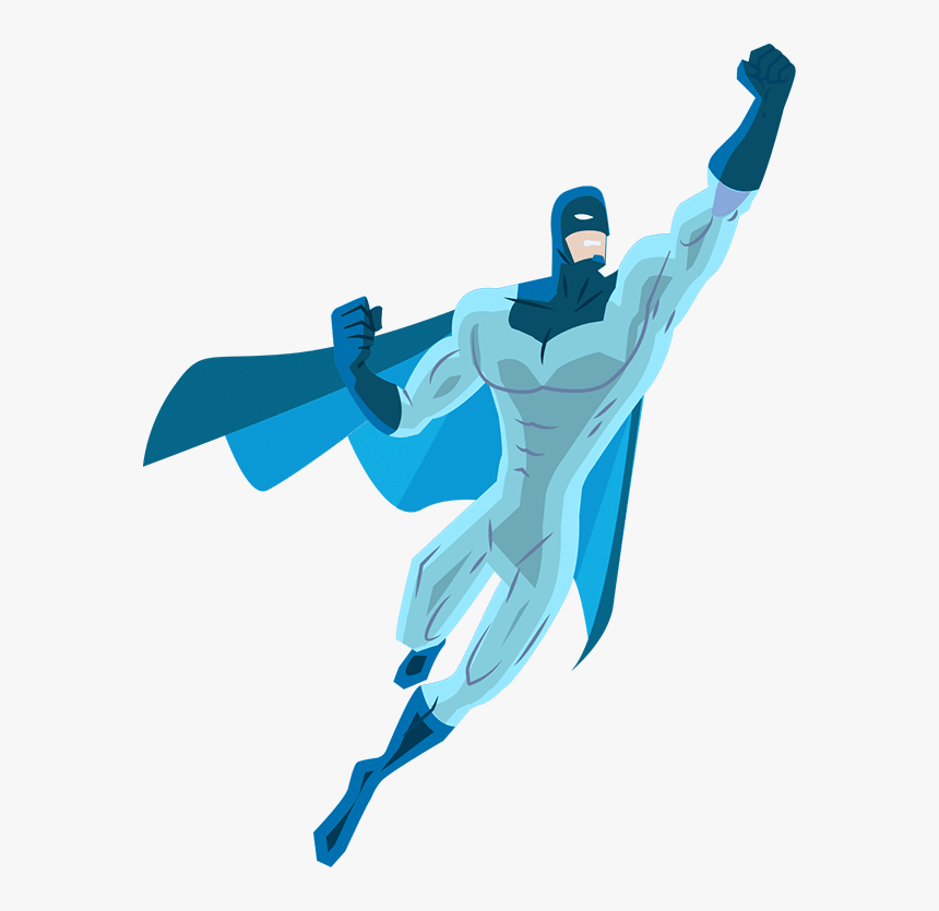 Flying-hero - Transparent Flying Superhero Png, Png Download, Free Download