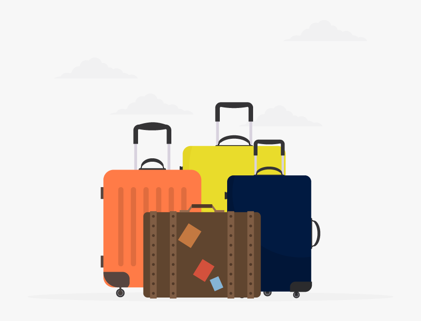 Checked Baggage Will Utilise Luggage Ground Transport - Hand Luggage, HD Png Download, Free Download