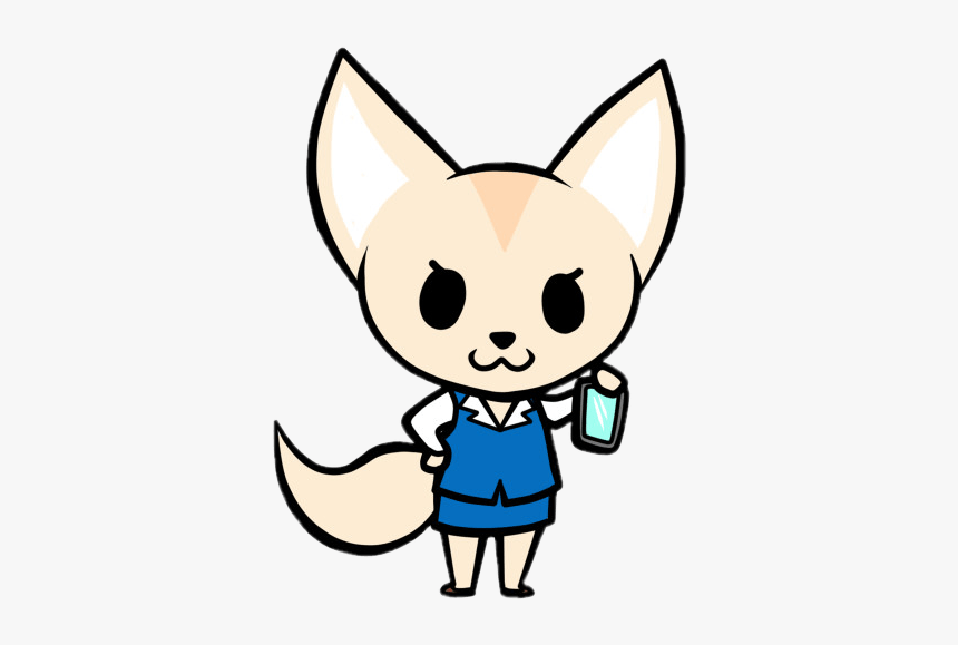 Aggretsuko Character Fenneko The Fennec Fox Holding - Fenneko Aggretsuko, HD Png Download, Free Download