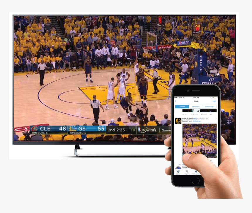 Watching Nba On Tv, HD Png Download, Free Download