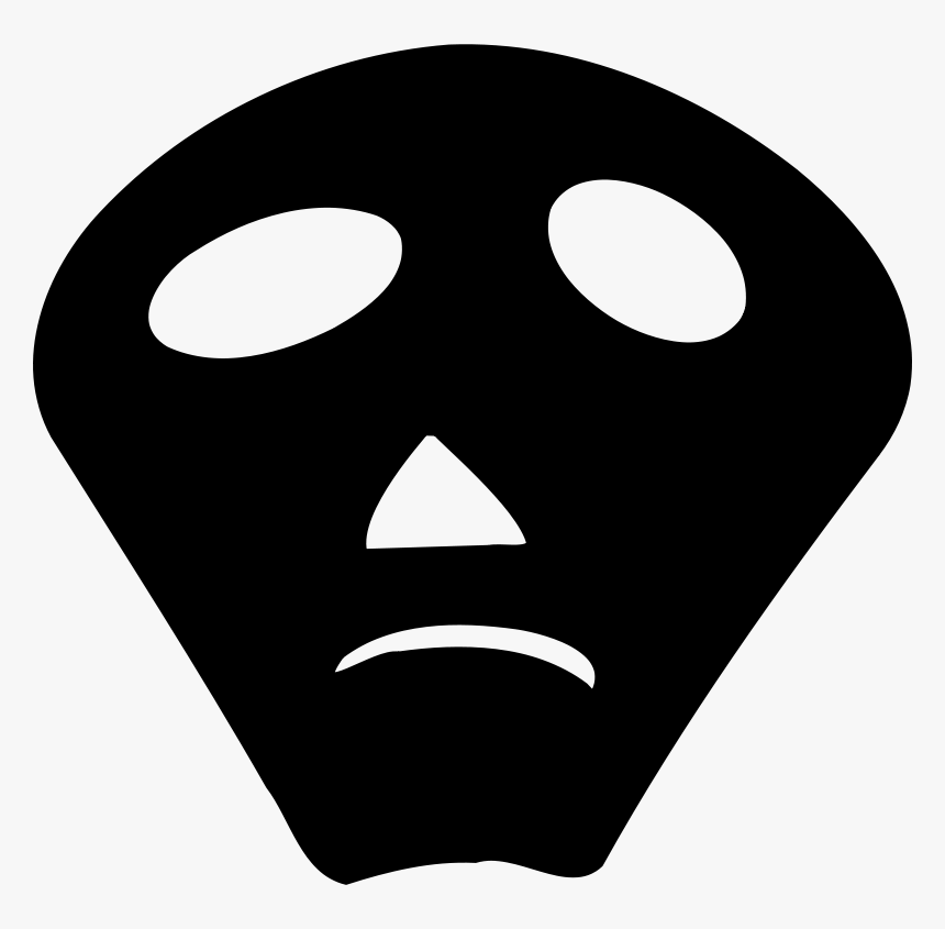 Head,symbol,face - Mask Png Black Silhouette, Transparent Png, Free Download
