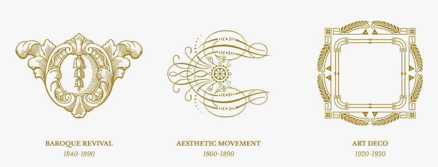 Earring Drawing Art Nouveau - Art Deco Circle Ornaments, HD Png Download, Free Download