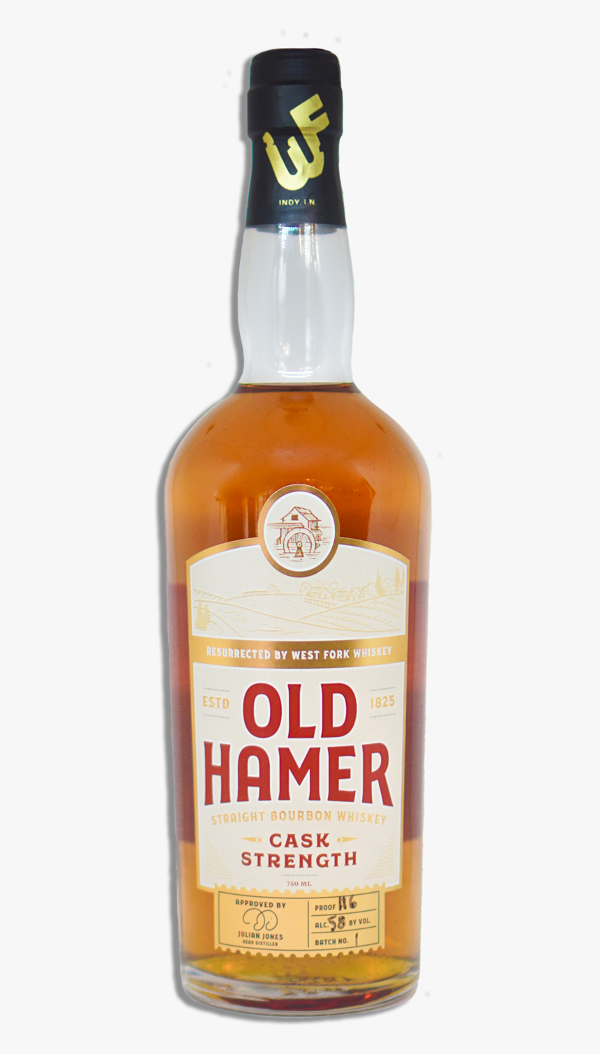 Oldhamercaskblankbottle - Old Hamer Whiskey, HD Png Download, Free Download