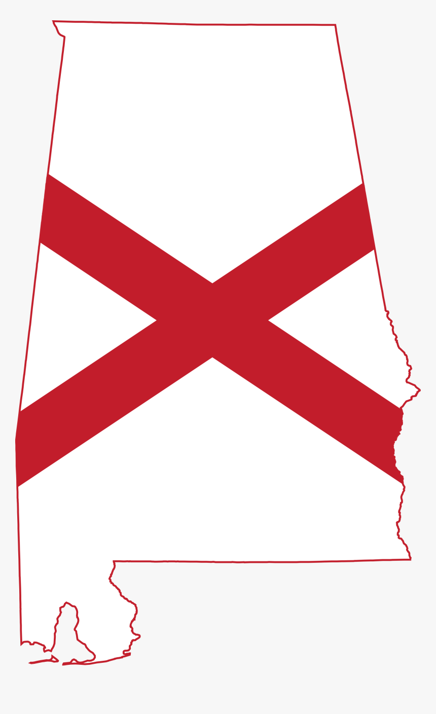 Transparent Alabama Outline Png - Alabama State Flag Svg, Png Download, Free Download