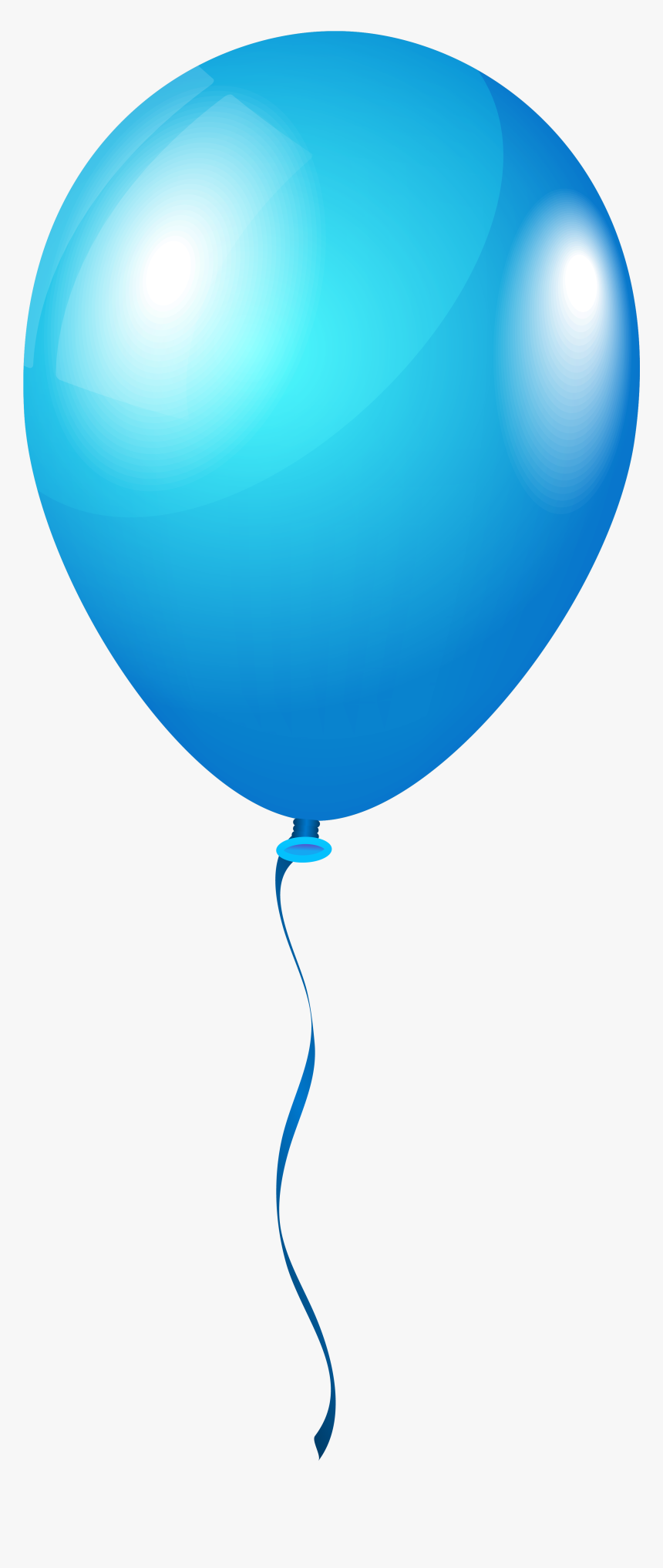 Balloon Blue Clip Art - Transparent Background Single Balloon Png, Png Download, Free Download