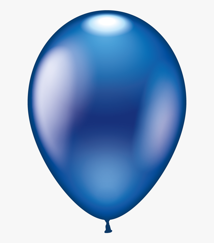 Clipart Balloon Dark Blue - Blue Metallic Balloon Transparent, HD Png Download, Free Download