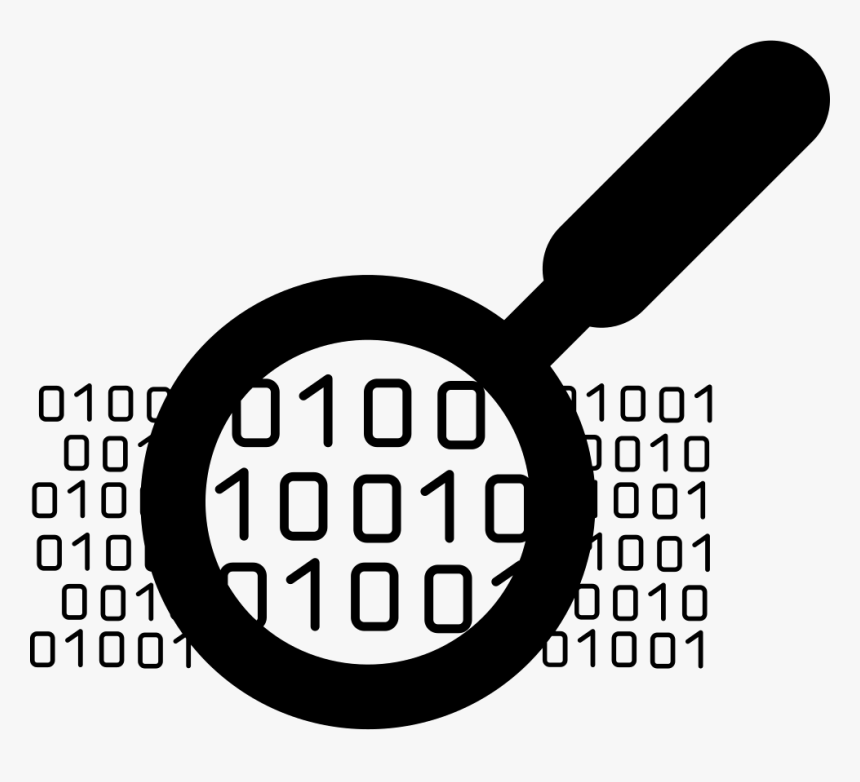 Search Symbol Svg Png - Data Magnifying Glass Icon, Transparent Png, Free Download