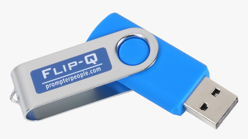 Flip-q Usb Teleprompting Software - Usb Flash Drive, HD Png Download, Free Download