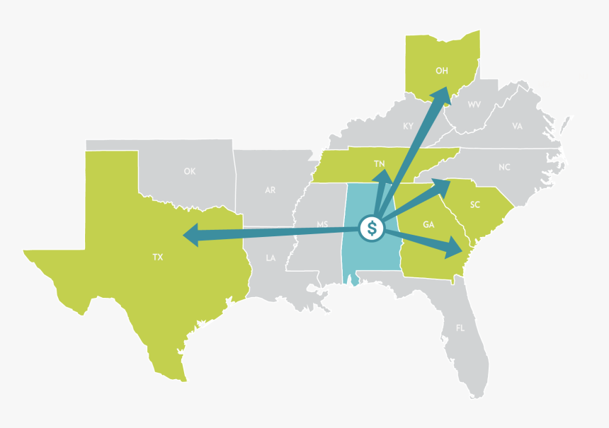 Map Of Usa Without California, HD Png Download, Free Download