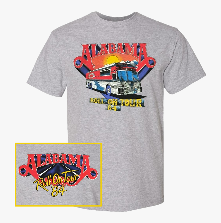 Alabama Sport Grey Roll On Tour Tee"
 Title="alabama - Alabama The Band T Shirt, HD Png Download, Free Download