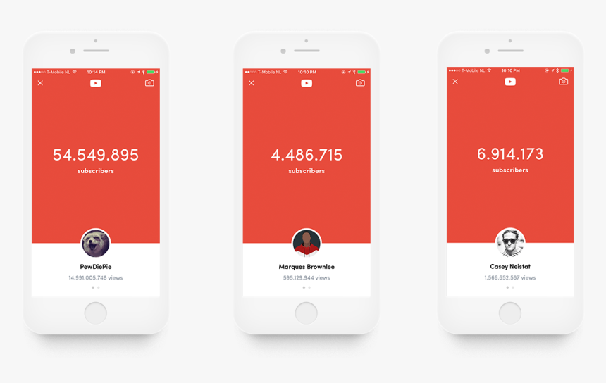 Youtube Subscriber Counter App, HD Png Download, Free Download