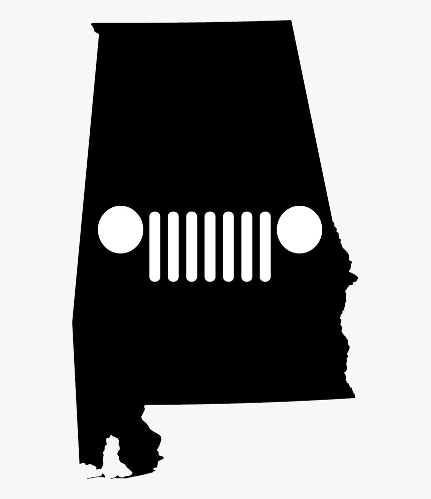 Alabama Grille Decal - Alabama Jeep Decal, HD Png Download, Free Download