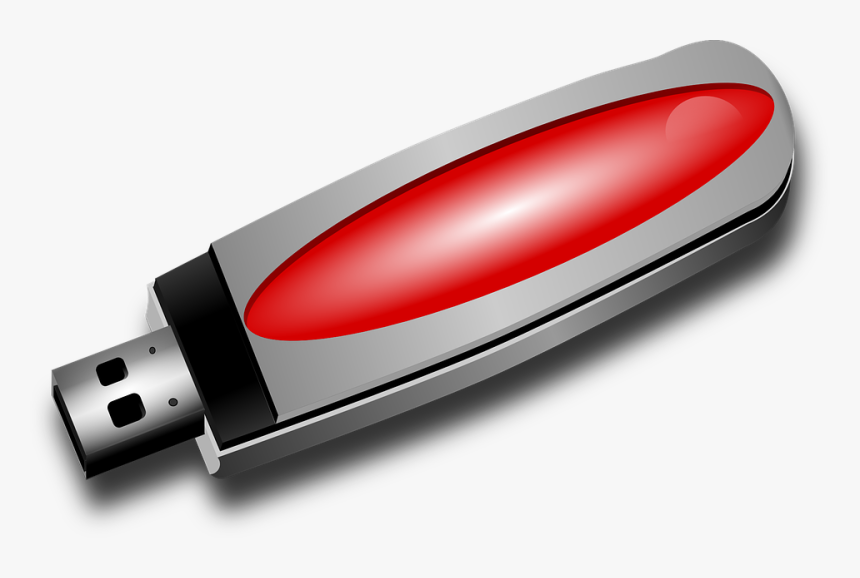 Vector Graphic Usb Storage Connection Internet - Pen Drive In Computer, HD Png Download, Free Download