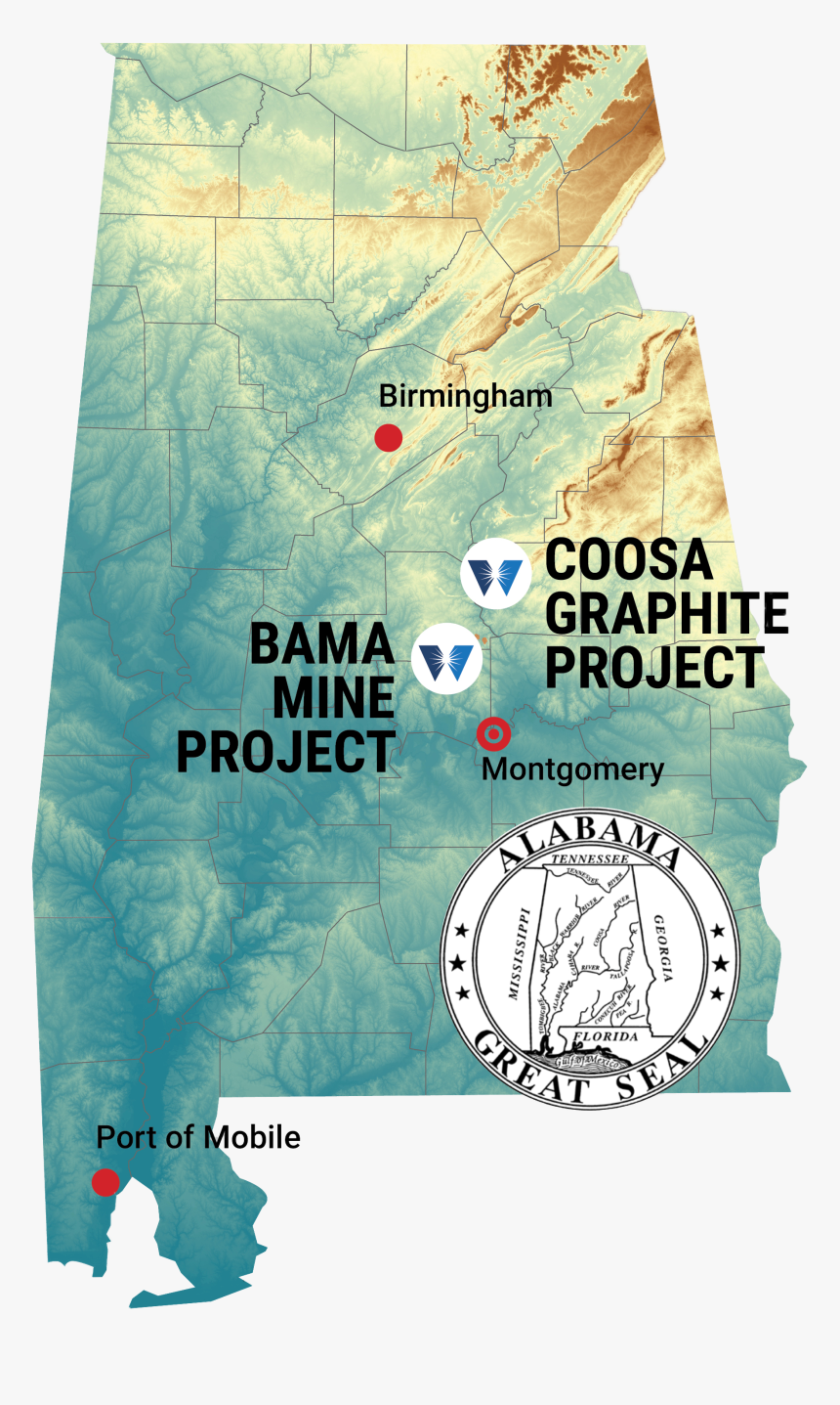 Alabama Map With Seal - Paper, HD Png Download, Free Download