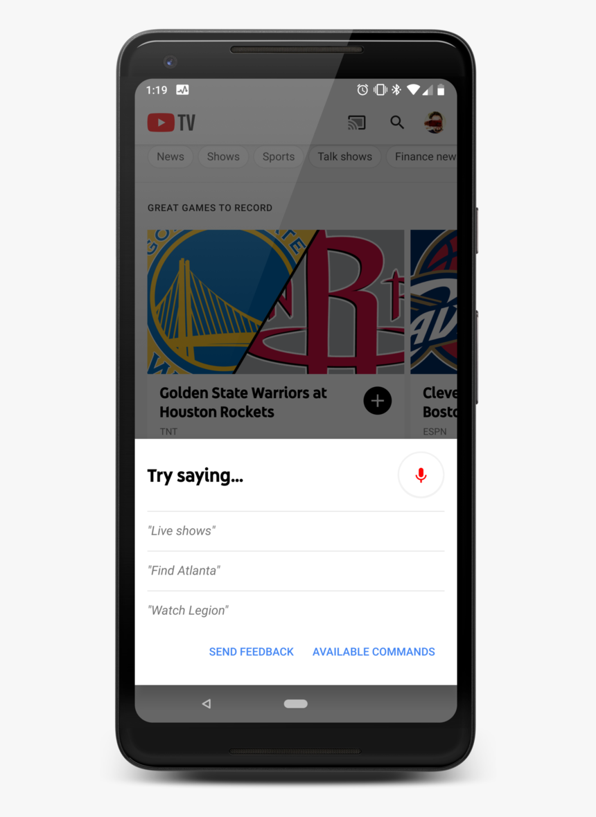 Youtube Tv Voice Commands - Golden State Warriors, HD Png Download, Free Download